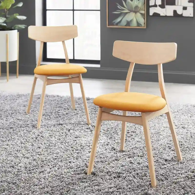 Simple Living Solid Beechwood Cadiz Dining Chairs (Set of 2)