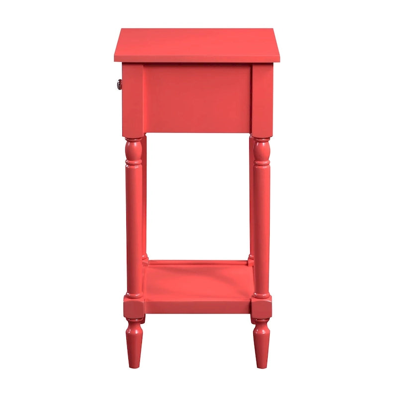 Convenience Concepts French Country Khloe 1 Drawer Accent Table with Shelf