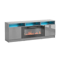 Reno 05 Electric Fireplace Modern 63  TV Stand