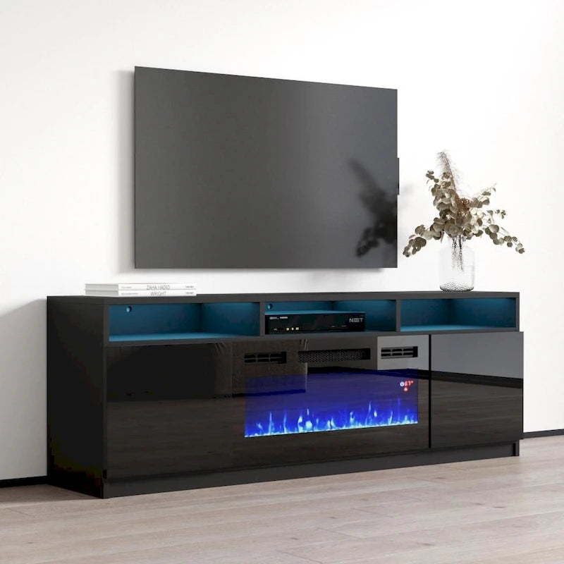 Reno 05 Electric Fireplace Modern 63  TV Stand