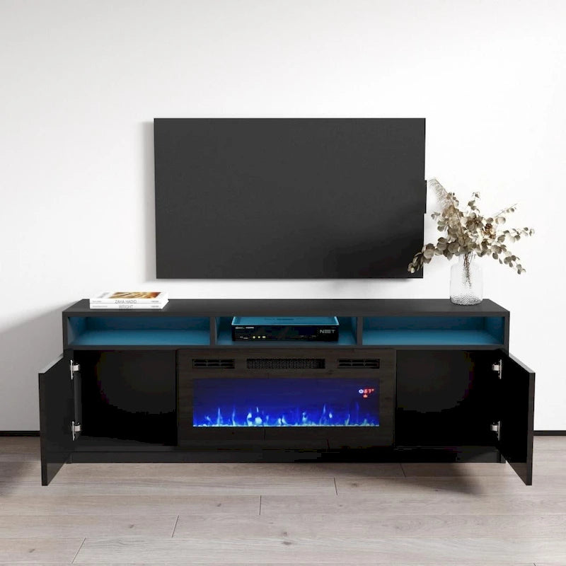 Reno 05 Electric Fireplace Modern 63  TV Stand