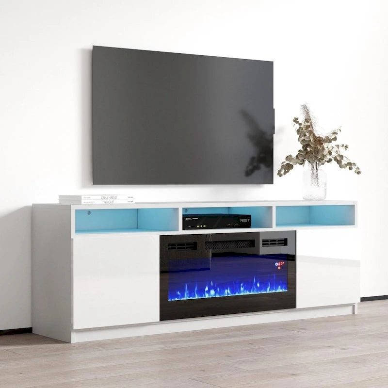 Reno 05 Electric Fireplace Modern 63  TV Stand