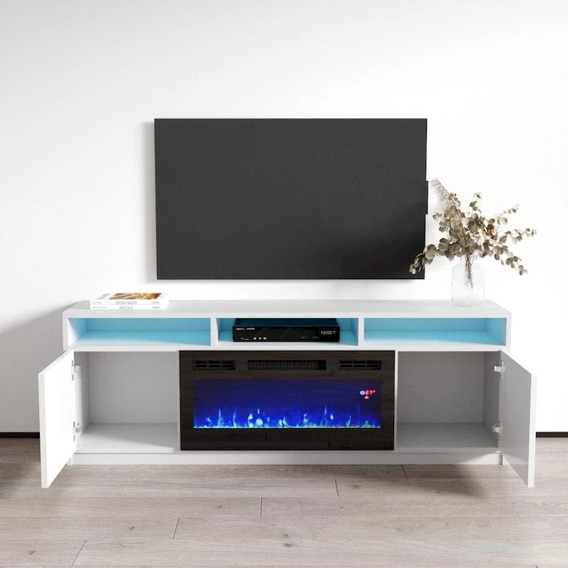 Reno 05 Electric Fireplace Modern 63  TV Stand