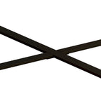 33.86  Modern Retro Splicing Wooden Round Coffee Table with Cross Legs Base