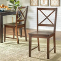 Simple Living Solid Wood Crossback Dining Chairs (Set of 2)