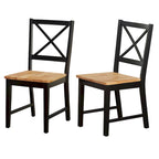 Simple Living Solid Wood Crossback Dining Chairs (Set of 2)