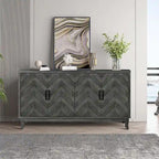 4 Door Wooden Cabinets for Living Room Dining Room Bedroom