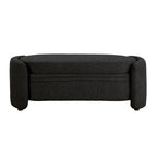 DH BASIC Pressice Contemporary Boucle Storage Bench for Bedroom Entryway by Denhour