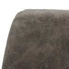 Leather Dining Chair Set of 4 With Gold Metal Legs Modern Accent Side Chair
