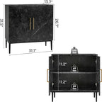 Modern Buffet Cabinet - 15.7D x 31.1W x 31.5H