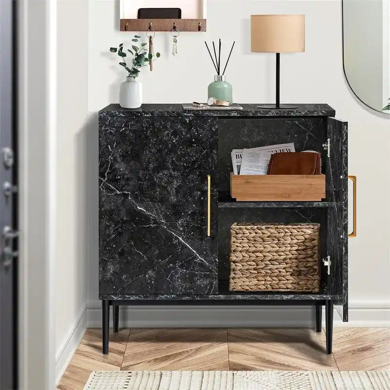Modern Buffet Cabinet - 15.7D x 31.1W x 31.5H