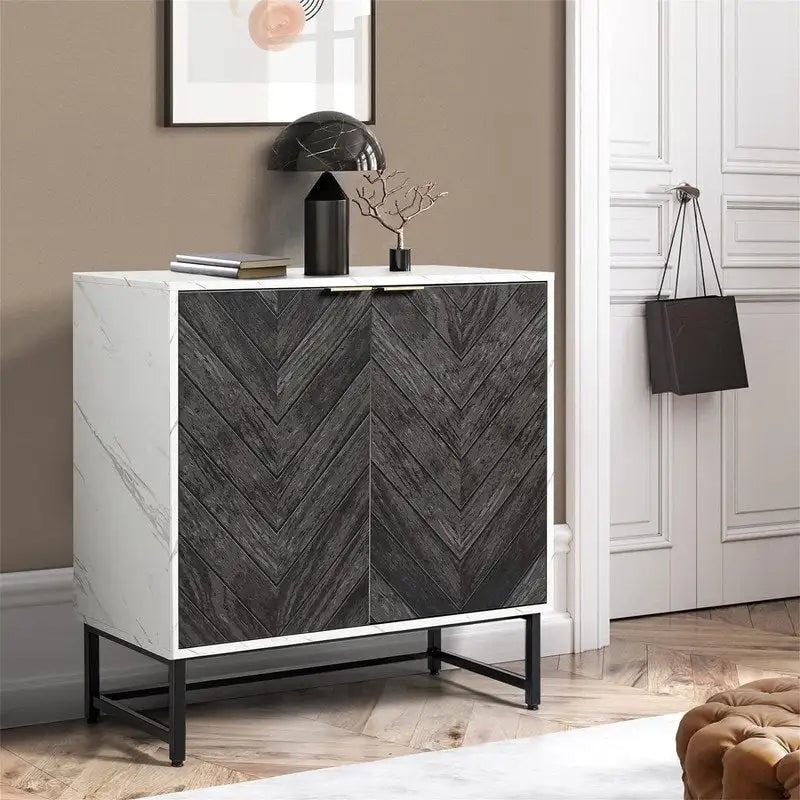 Modern Buffet Cabinet - 15.7D x 31.1W x 31.5H