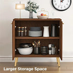 Modern Buffet Cabinet - 15.7D x 31.1W x 31.5H