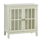 Simple Living Portland 2-Door Glass Cabinet