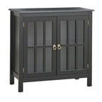 Simple Living Portland 2-Door Glass Cabinet