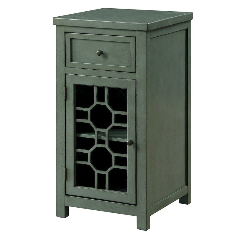 Emma Transitional 18-inch Solid Wood 1-Drawer Side Table by Furniture of America