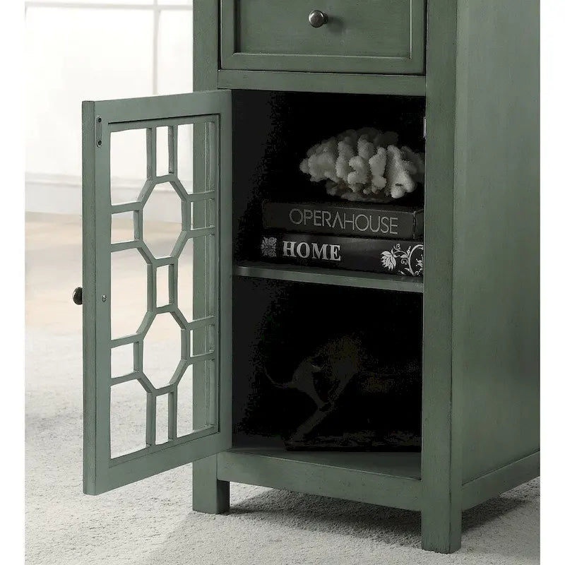 Emma Transitional 18-inch Solid Wood 1-Drawer Side Table by Furniture of America