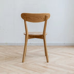 Oak Wood Dining Chair - Natural Finish