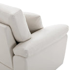Morden Fort Upholstered Loveseats for Living Room,Two-Seater Sofa Faux Leather