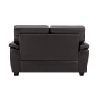 Morden Fort Upholstered Loveseats for Living Room,Two-Seater Sofa Faux Leather