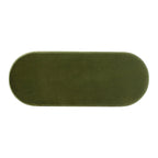Fuji 49 Boucle Faux Sherpa Upholstered Tufted Oval Storage Bench