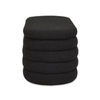 Fuji 49 Boucle Faux Sherpa Upholstered Tufted Oval Storage Bench