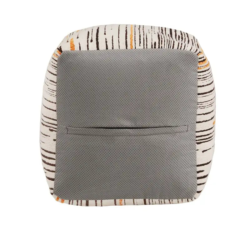 Brunico Upholstered Square Pouf Ottoman by iNSPIRE Q Bold
