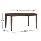 Lynn Espresso Finish Dining Set by iNSPIRE Q Classic