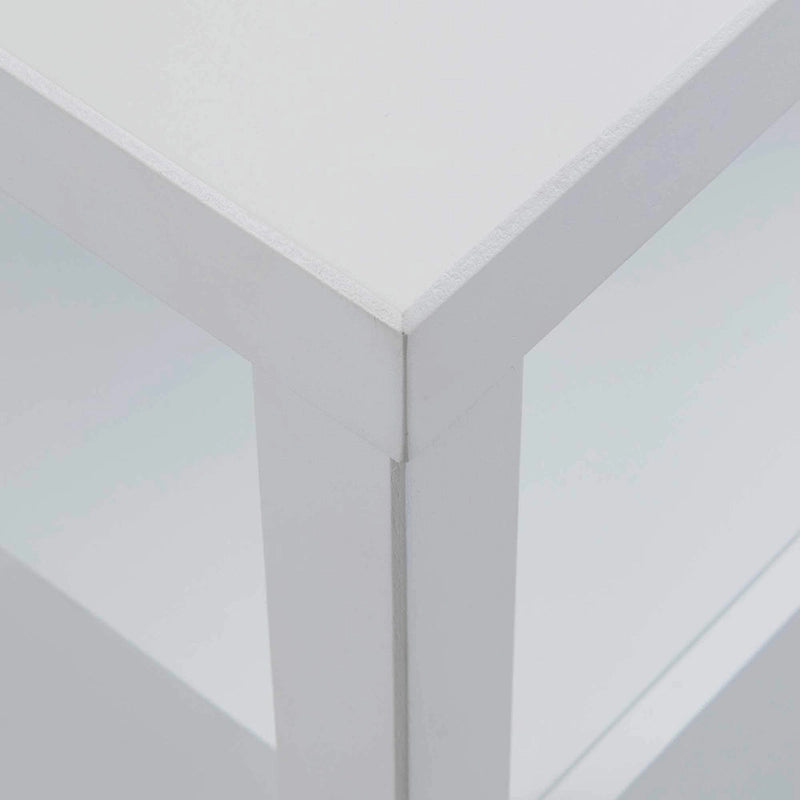 Painted Solid Acacia Wood Storage End Table by East at Main