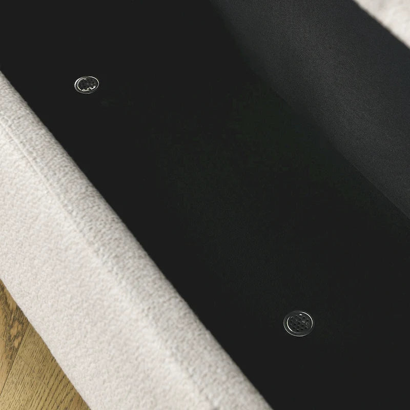Chenille Upholstered Bench
