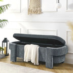 Chenille Upholstered Bench