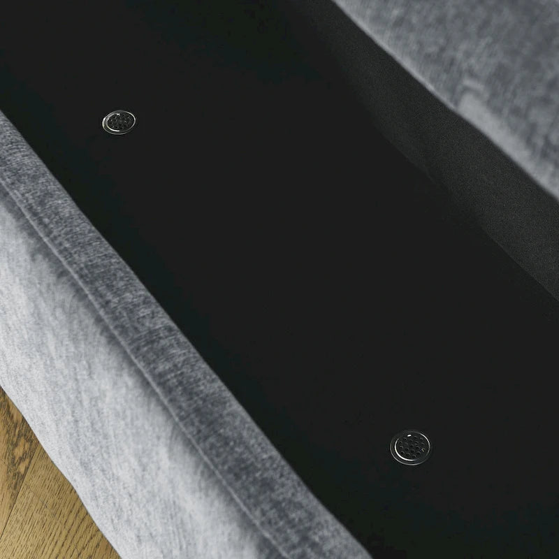 Chenille Upholstered Bench