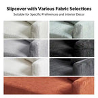 80.5" Modern Slipcovered Sofa with Removable Cushions - 3 Seater