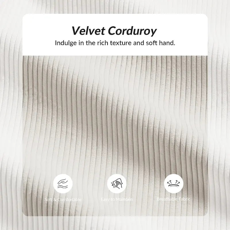 80.5" Modern Slipcovered Sofa with Removable Cushions - 3 Seater