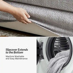80.5" Modern Slipcovered Sofa with Removable Cushions - 3 Seater
