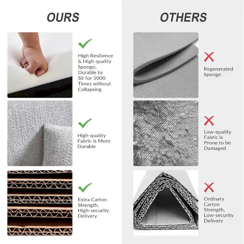 80.5" Modern Slipcovered Sofa with Removable Cushions - 3 Seater