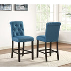 Roundhill Furniture Leviton Counter Height Antique Black Finished Wood 5-piece Dining Set