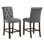 Roundhill Furniture Leviton Counter Height Antique Black Finished Wood 5-piece Dining Set