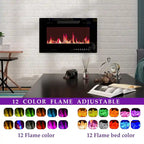 Fireplace TV Stand Electric Fireplace TV Console w/Remote Control