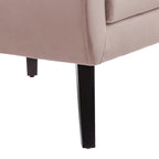 Velvet Upholstered Armchair Tufted Accent Chair