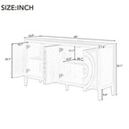Sideboard Cabinet with Metal Door Handle