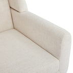 HUIMO Fabric Arm Chair Accent Chair and Ottoman Set Grey/ Beige/ Blue/ Dark Teal