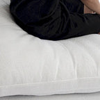 120 L-shaped Modern Sectional Sofa Linen Modular Sofa Couch with Storage Ottoman