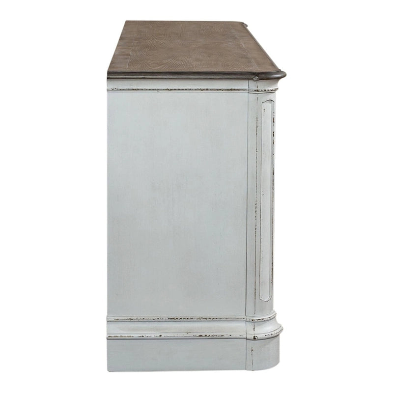 Magnolia Manor Mirrored Entertainment TV Stand - 2 Finishes