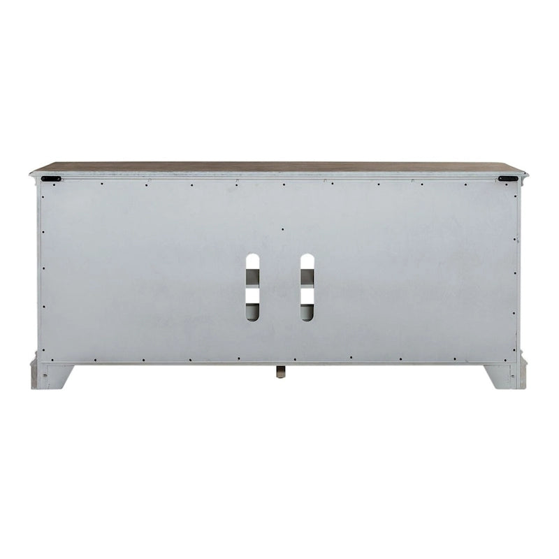 Magnolia Manor Mirrored Entertainment TV Stand - 2 Finishes