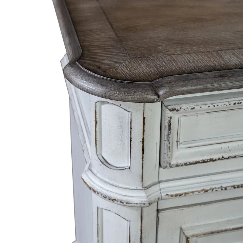 Magnolia Manor Mirrored Entertainment TV Stand - 2 Finishes
