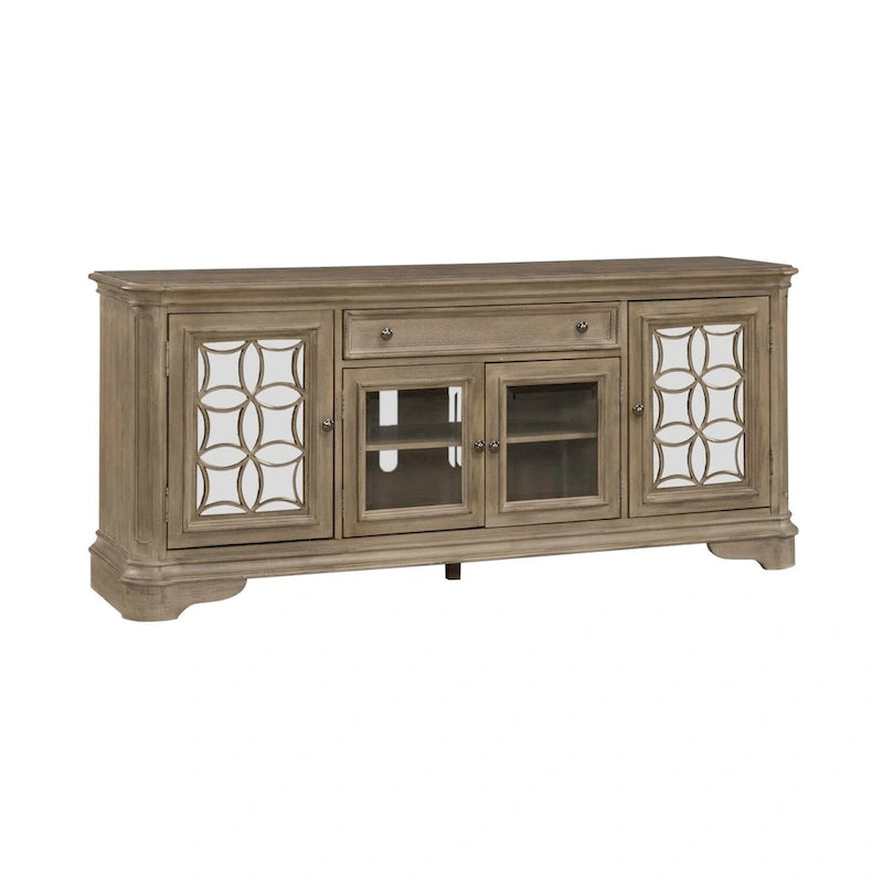 Magnolia Manor Mirrored Entertainment TV Stand - 2 Finishes