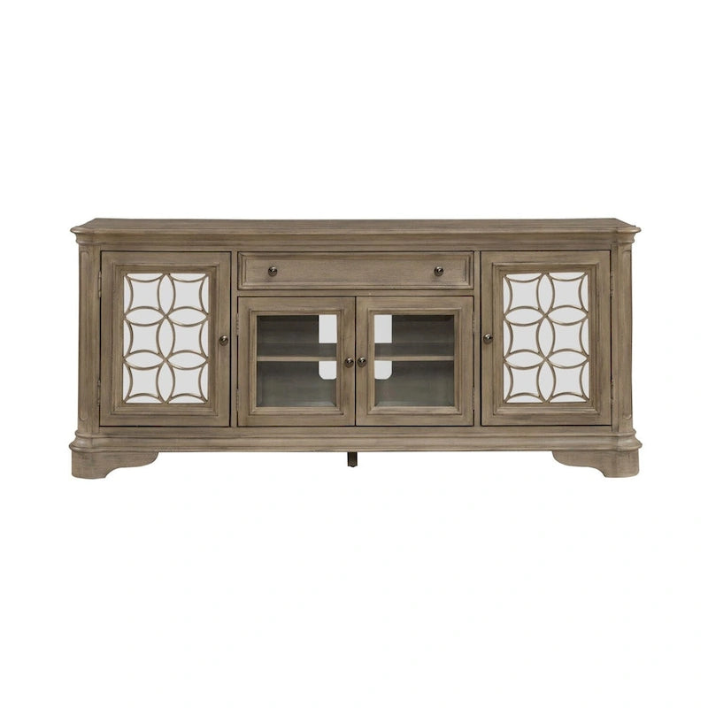 Magnolia Manor Mirrored Entertainment TV Stand - 2 Finishes