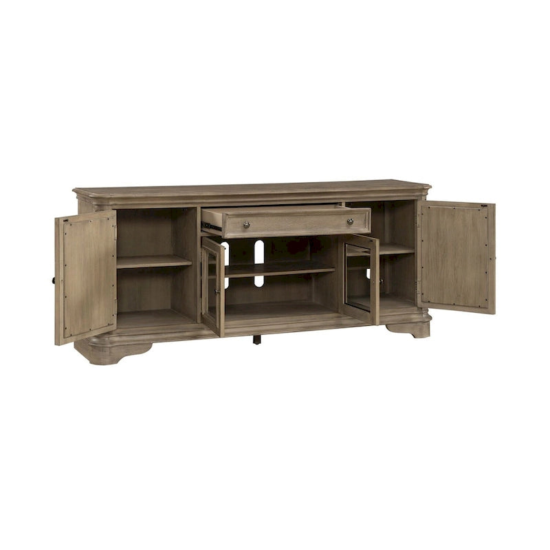 Magnolia Manor Mirrored Entertainment TV Stand - 2 Finishes