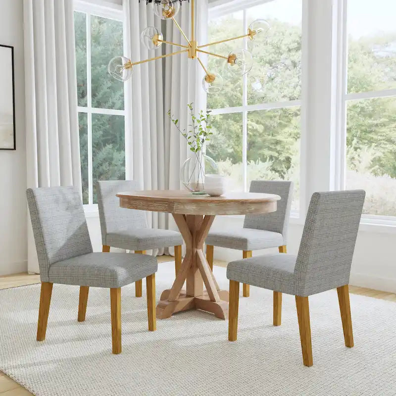 HomePop Classic Upholstered Parsons Dining Chair- Single Pack